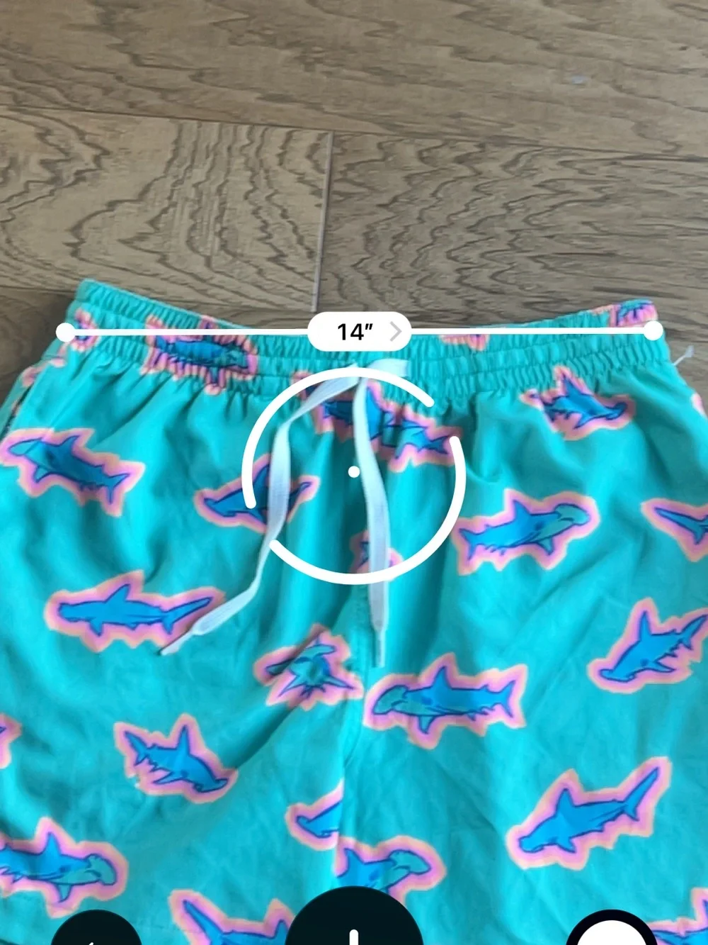 Chubbies Apex Apex Swimmers (missing liner and size tag) Men’s XS Teal Sharks